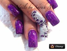 purple-nail-designs-for-long-nails-63_4 Modele de unghii violet pentru unghii lungi