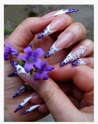 purple-stiletto-nails-42_6 Violet stiletto Cuie