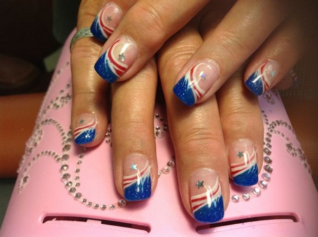 red-white-and-blue-nail-art-designs-10_11 Roșu alb și albastru nail art modele