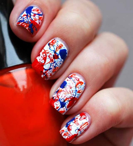 red-white-and-blue-nail-art-90_20 Roșu alb și albastru nail art