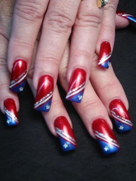 red-white-and-blue-nail-art-90_5 Roșu alb și albastru nail art