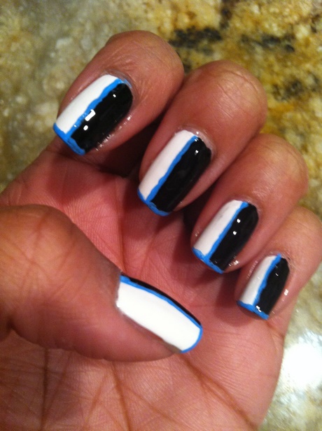 royal-blue-and-black-nail-designs-98_16 Modele de unghii albastru și negru regal