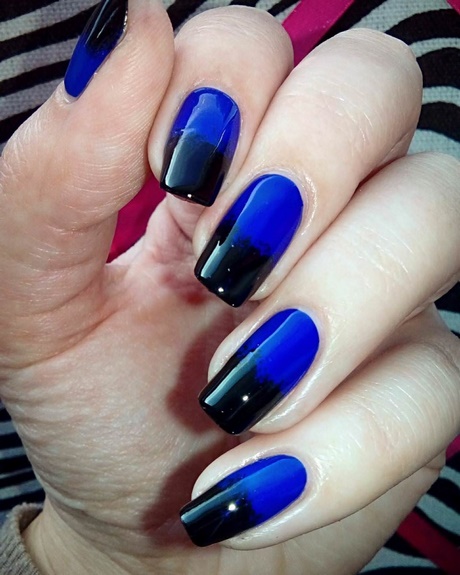 royal-blue-and-black-nail-designs-98_3 Modele de unghii albastru și negru regal