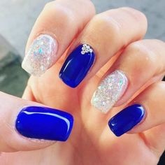 royal-blue-and-silver-nails-62_5 Unghiile albastre și argintii Regale