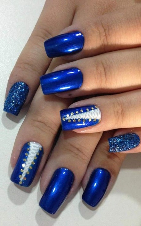 royal-blue-gel-nail-designs-21_14 Modele de unghii cu gel albastru regal