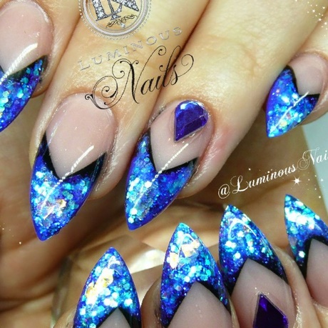 royal-blue-gel-nail-designs-21_8 Modele de unghii cu gel albastru regal