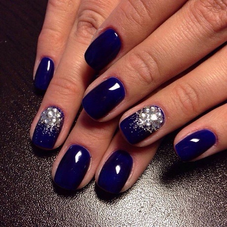 short-blue-nails-33_3 Unghii scurte albastre