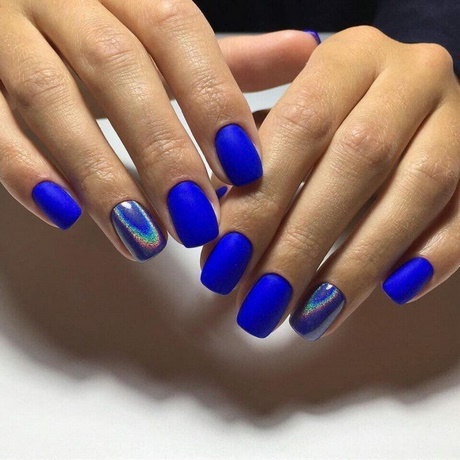 short-blue-nails-33_6 Unghii scurte albastre