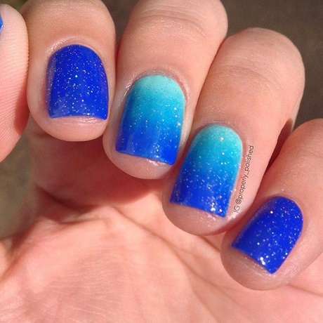 short-blue-nails-33_9 Unghii scurte albastre