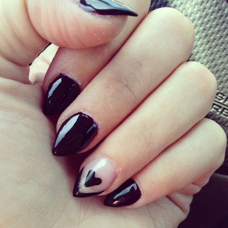 short-pointy-black-nails-73_2 Scurt ascuțite unghiile negre