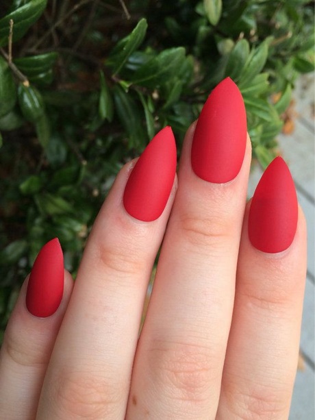 short-red-stiletto-nails-53_14 Unghii scurte de stiletto roșii