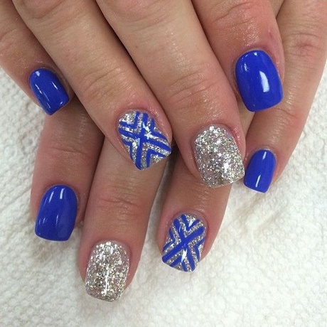 silver-and-blue-nail-art-91_10 Argint și albastru nail art