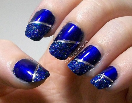 silver-and-blue-nail-art-91_6 Argint și albastru nail art