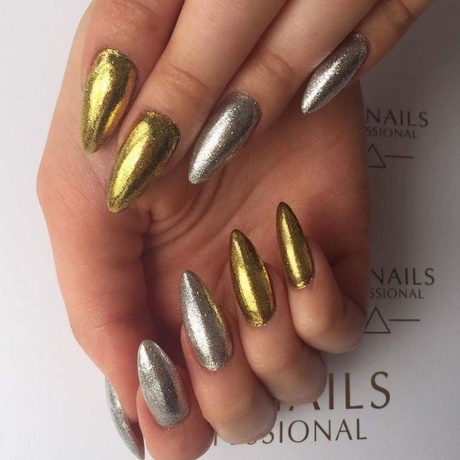 silver-and-gold-nail-art-77_11 Argint și aur nail art