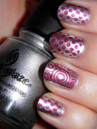 silver-and-pink-nail-art-88_13 Argint și unghii roz