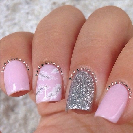 silver-and-pink-nail-art-88_17 Argint și unghii roz