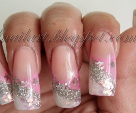 silver-and-pink-nail-art-88_5 Argint și unghii roz