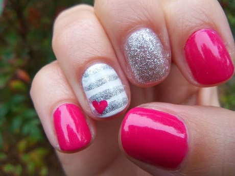 silver-and-pink-nail-art-88_8 Argint și unghii roz
