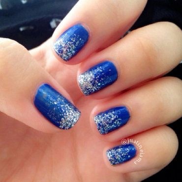silver-blue-nails-60_4 Argint Albastru cuie