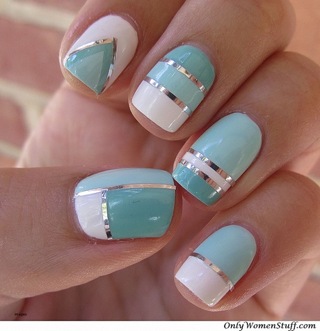 simple-cute-nail-designs-for-short-nails-easy-93_6 Modele simple de unghii drăguțe pentru unghiile scurte Ușor