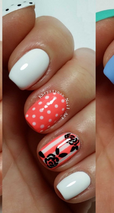 simple-cute-nail-designs-for-short-nails-12 Modele simple de unghii drăguțe pentru unghii scurte