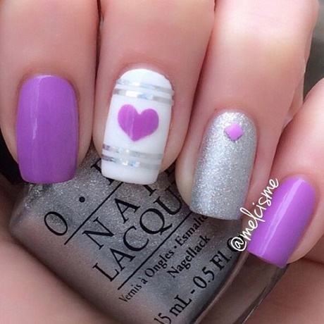 simple-purple-nail-art-69_16 Simplu violet nail art