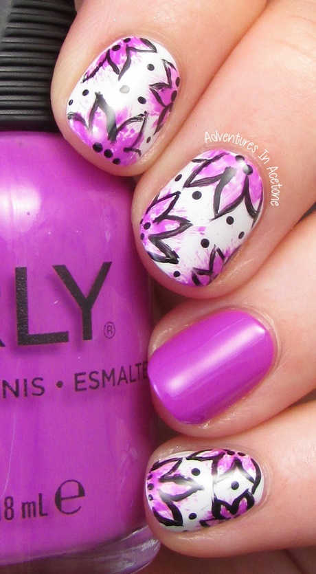 simple-purple-nail-art-69_5 Simplu violet nail art