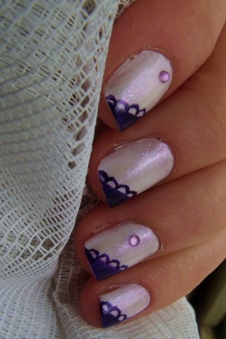 simple-purple-nail-art-69_7 Simplu violet nail art