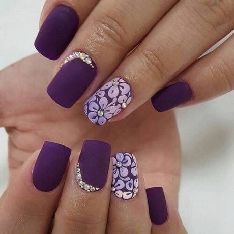 simple-purple-nails-98_6 Unghii simple violet