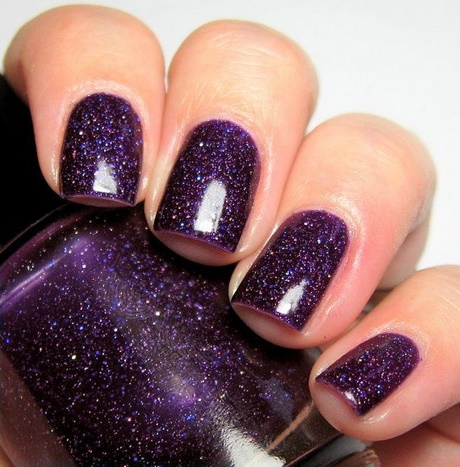 sparkly-purple-nails-74 Unghii sclipitoare violet
