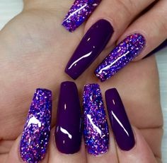 sparkly-purple-nails-74_3 Unghii sclipitoare violet