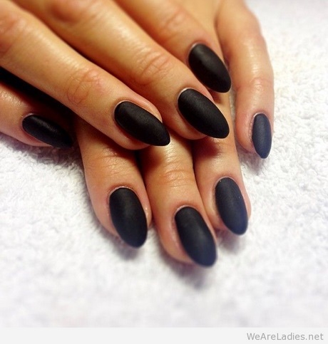 stiletto-matte-black-nails-10_4 Stiletto Unghii negre mat