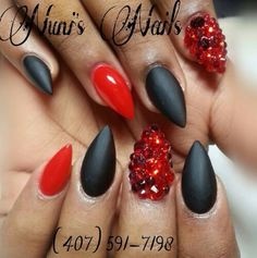 stiletto-nails-black-and-red-59_10 Stiletto Cuie negru și roșu