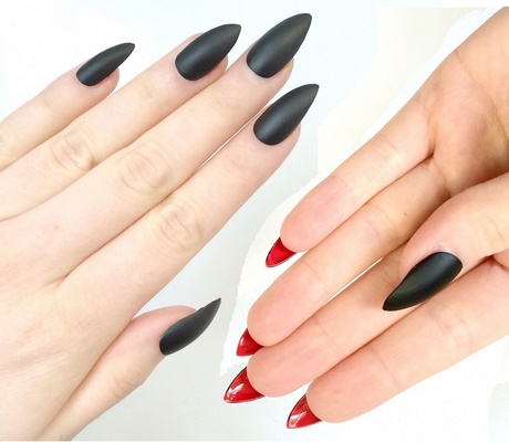 stiletto-nails-black-and-red-59_11 Stiletto Cuie negru și roșu