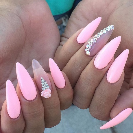 stiletto-nails-pink-78_9 Stiletto Unghii roz