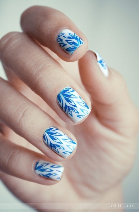 white-and-blue-nails-53_5 Unghiile albe și albastre
