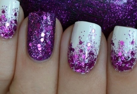 white-and-purple-nails-11_11 Unghiile albe și violete