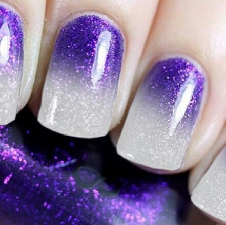 white-and-purple-nails-11_13 Unghiile albe și violete