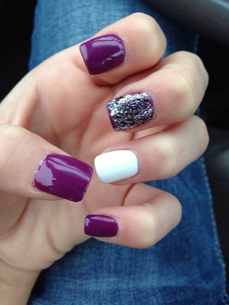white-and-purple-nails-11_19 Unghiile albe și violete