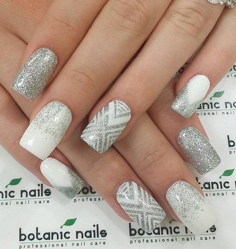 white-and-silver-nails-38_6 Unghii albe și argintii