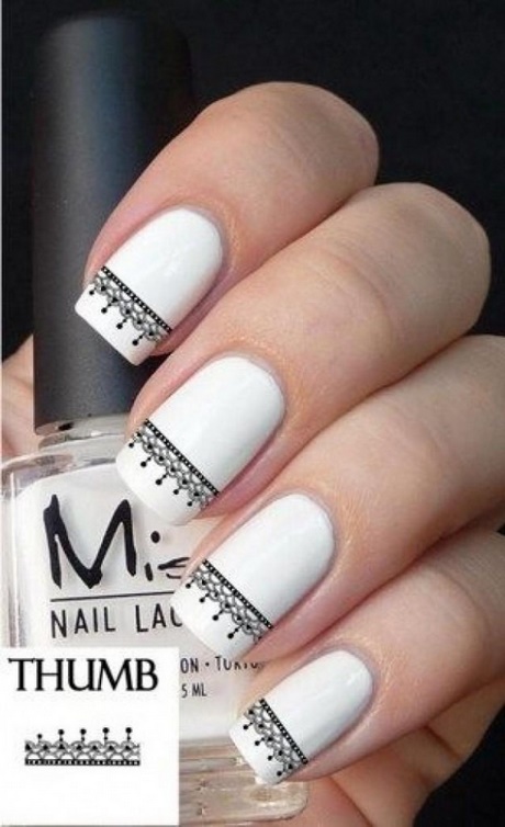white-nail-polish-manicure-80_10 Alb lac de unghii manichiura