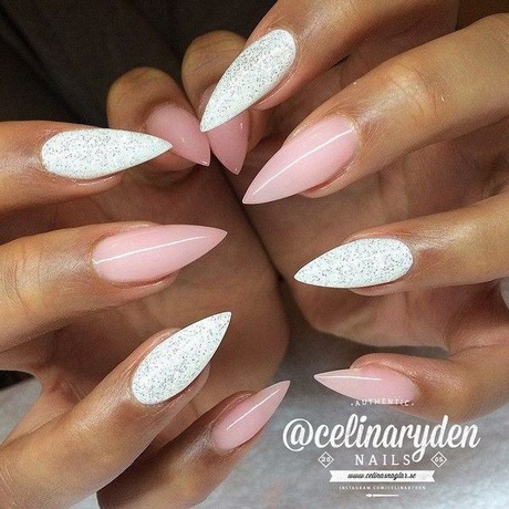 white-pointy-nail-designs-62_17 Modele albe de unghii ascuțite