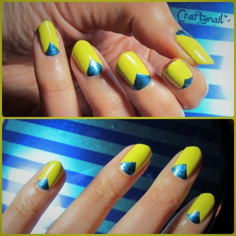 yellow-and-blue-nail-art-86_5 Galben și albastru nail art
