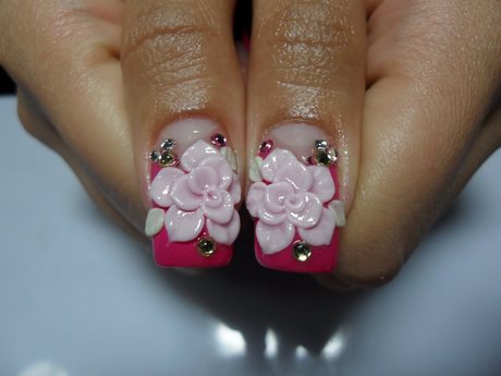 3d-nail-art-designs-flowers-60_14 3D nail art modele flori