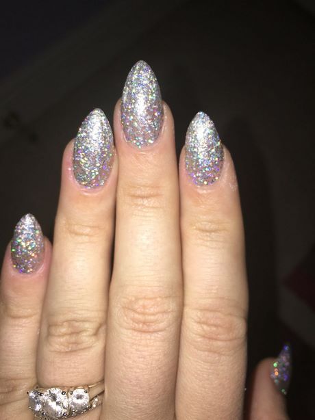 acrylic-nails-silver-glitter-95_6 Unghii acrilice sclipici de argint