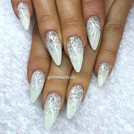 acrylic-nails-silver-glitter-95_8 Unghii acrilice sclipici de argint