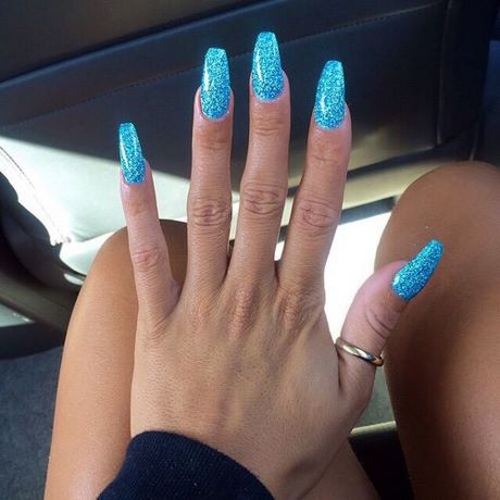 baby-blue-glitter-nails-92_7 Pat albastru sclipici Unghii
