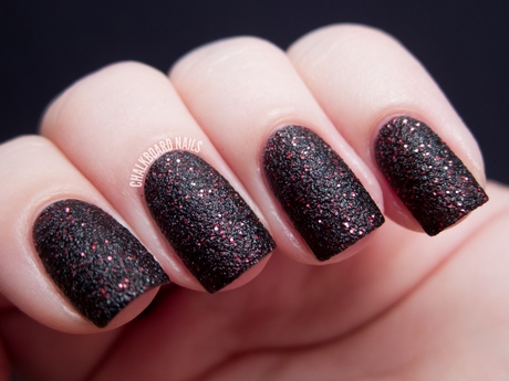 black-and-pink-glitter-nails-26_17 Negru și roz unghii sclipici