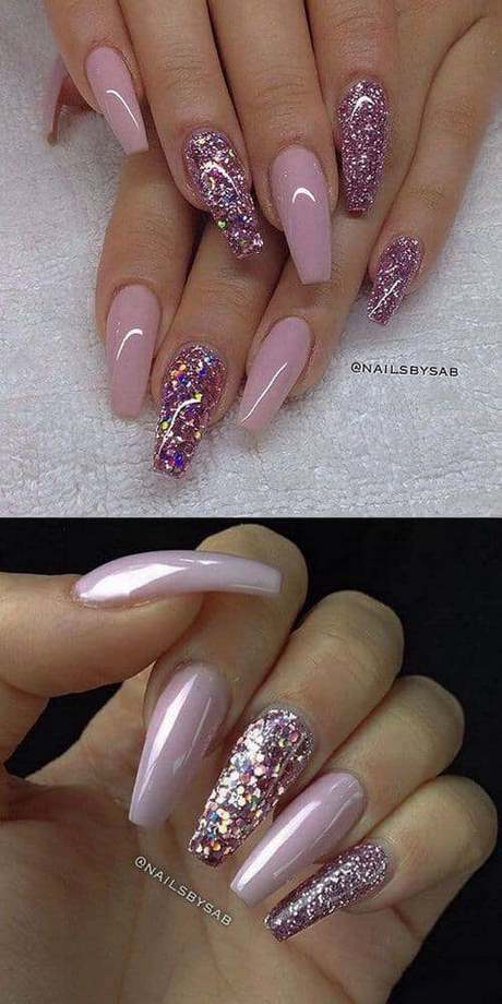 black-and-pink-glitter-nails-26_5 Negru și roz unghii sclipici
