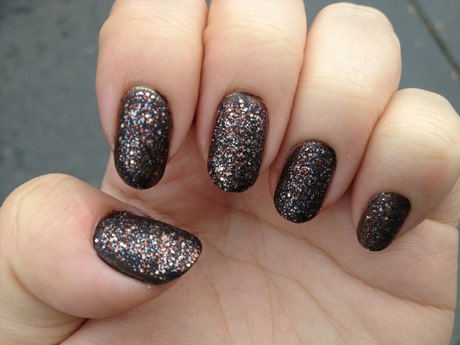 black-shimmer-nails-10_9 Negru shimmer cuie